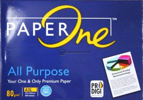 Paper One Kertas Hvs A3 80 Gsm All Purpose Office Stationery