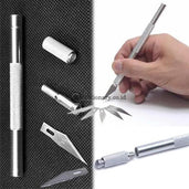 Pixel Precision Knife Pen Cutter High Grade Metal Non Slip #3269 Office Stationery