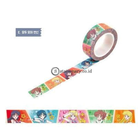 (Preorder) 1.5Cm Cartoon Sailor Moon Girl Cat Washi Paper Tape Adhesive Diy Scrapbooking Sticker