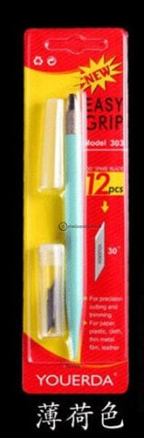 (Preorder) 1 Pcs Metal Carving Utility Knife Student Non-Slip Craft Paper Cutter Pen Stationery