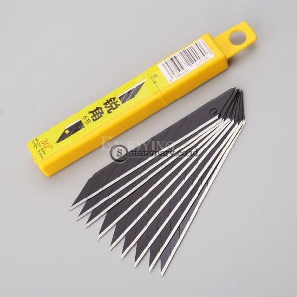 (Preorder) 10Pcs 30 Degrees Snap Off Replacement Razor Blades 9Mm Shaving Blade Utility Knife Tools