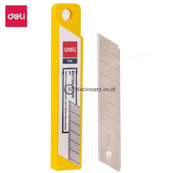 (Preorder) Deli E2011 Cutter Blade 10Pcs Pack Sk5 Snap Off Utility Cutting Knife Big Size Sharp