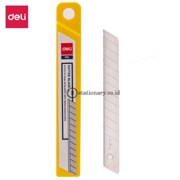 (Preorder) Deli E2012 Cutter Blade 10Pcs Pack Sk5 Metal Snap Off Utility Cutting Knife Small Size