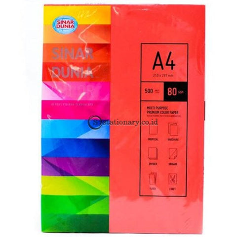 Sinar Dunia Kertas Warna A4 80Gram It 130 - Lagoon Office Stationery