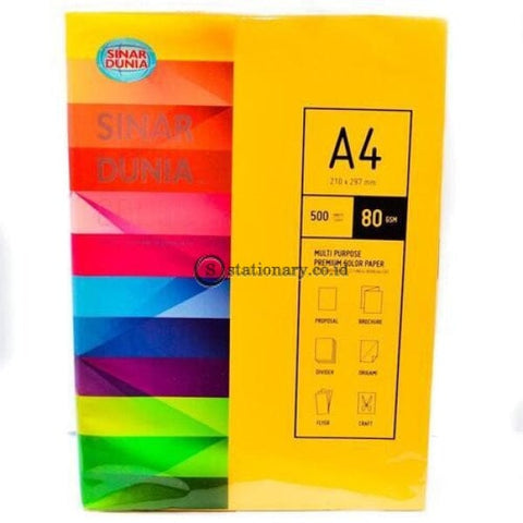 Sinar Dunia Kertas Warna A4 80Gram Office Stationery