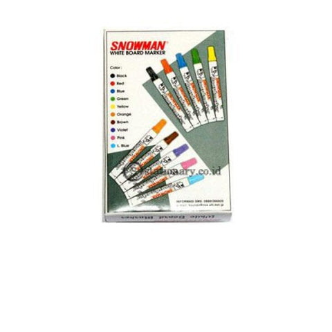 Snowman Whiteboard Marker Bg-12 Blue Office Stationery