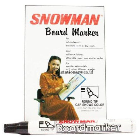 Snowman Whiteboard Marker Bg-12 Blue Office Stationery