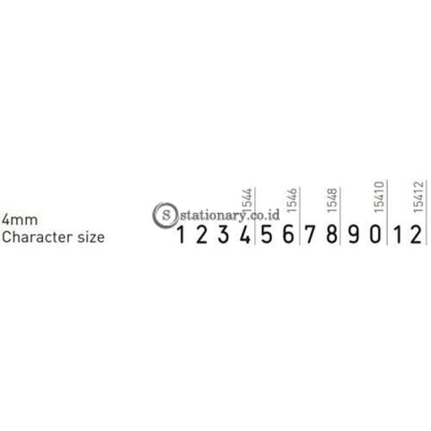 Trodat Stempel Angka 12 Digit 4mm #15412