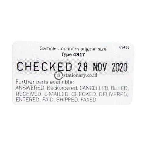 Trodat Stempel Tanggal Dan Text Printy Dater 4817 Office Stationery