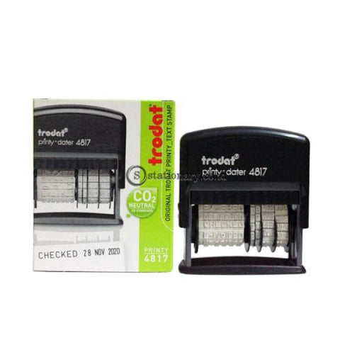 Trodat Stempel Tanggal Dan Text Printy Dater 4817 Office Stationery