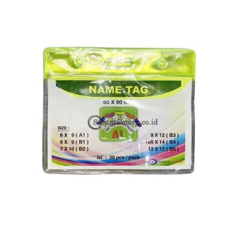 Yushinca Plastik Id Name Tag 60 X 90Mm Landscape A1 (20 Lembar) Office Stationery
