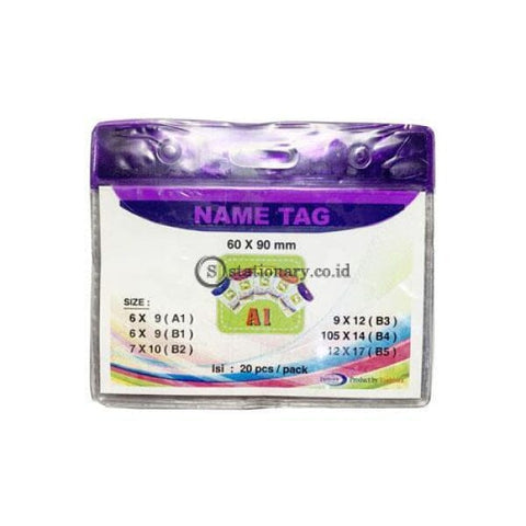 Yushinca Plastik Id Name Tag 60 X 90Mm Landscape A1 (20 Lembar) Office Stationery