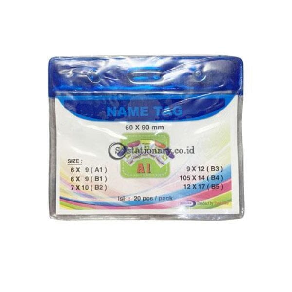 Yushinca Plastik Id Name Tag 60 X 90Mm Landscape A1 (20 Lembar) Office Stationery