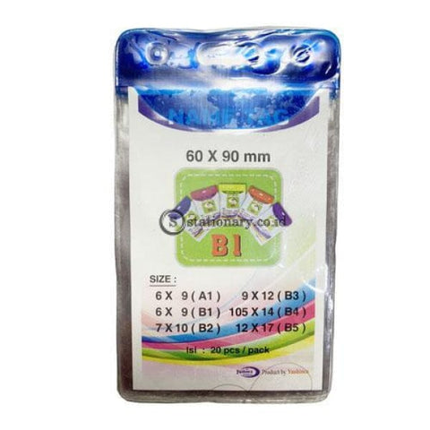 Yushinca Plastik Id Name Tag 60 X 90Mm Potrait B1 (20 Lembar) Office Stationery