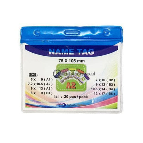 Yushinca Plastik Id Name Tag 70 X 100Mm Landscape A2 (20 Lembar) Office Stationery