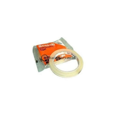 3M Lakban Bening Kecil 500 Economy Scotch Tape (Isolasi) 12Mm X 66M Office Stationery