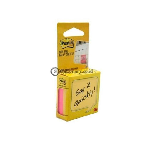 3M Post It Cube 2051-2Anl 2X2 Inch Neon Colour Office Stationery