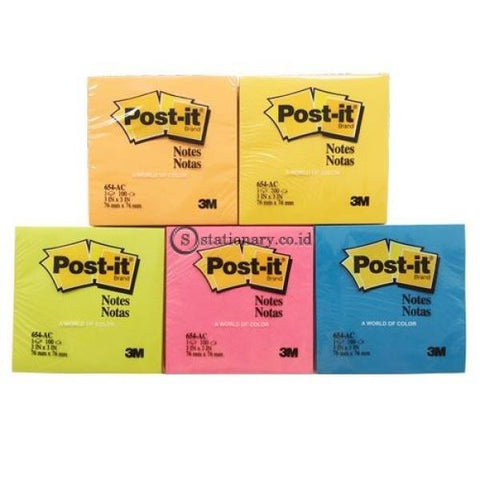 3M Post It Warna Economy 654-Ac Office Stationery