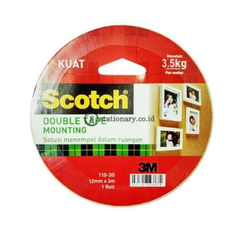 3M Scotch Double Tape Foam Mounting 12Mmx3M 110-3B Office Stationery