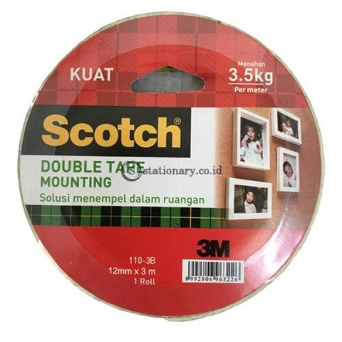 3M Scotch Double Tape Foam Mounting 12Mmx3M 110-3B Office Stationery