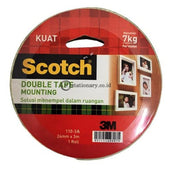 3M Scotch Double Tape Foam Mounting 24Mmx3M 110-3A Office Stationery