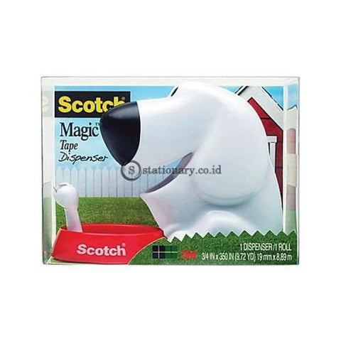 3M Scotch Magic Tape Dog Dispenser C-31 Office Stationery Promosi