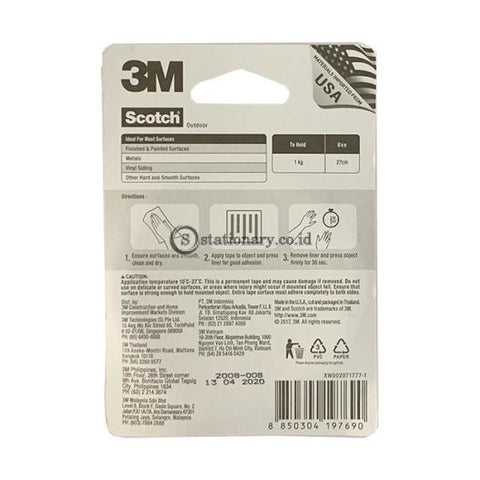 3M Scotch Outdoor Permanent Mounting Tape 5.5kg (21mm x 2m) #4011