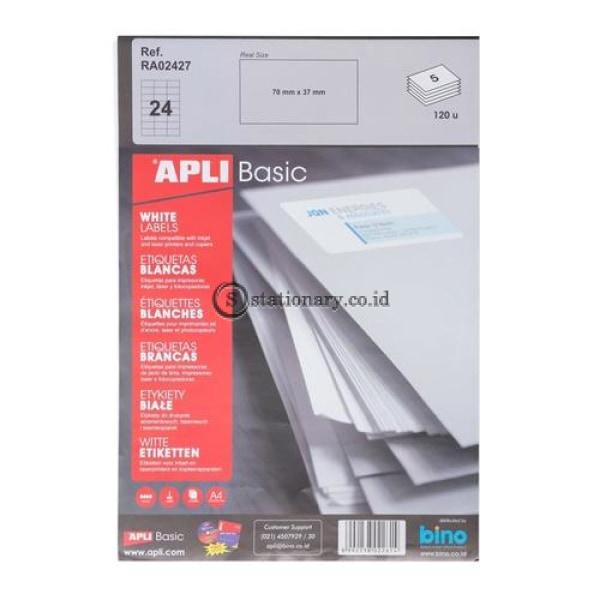 Apli Label Basic 70 X 37Mm 120 Unit #ra02427 Office Stationery