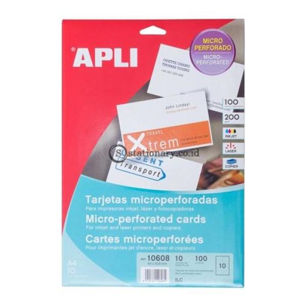 Apli Label Business Card 90 X 50.8Mm 100 Unit #10608 Office Stationery