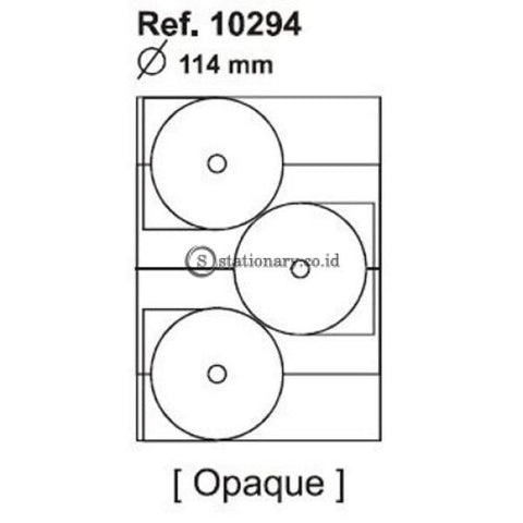 Apli Label Permanent Opaque Mega Cd/dvd 300 Unit #10294 Office Stationery