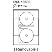 Apli Label Removable Mega Cd/dvd 50 Unit #10600 Office Stationery