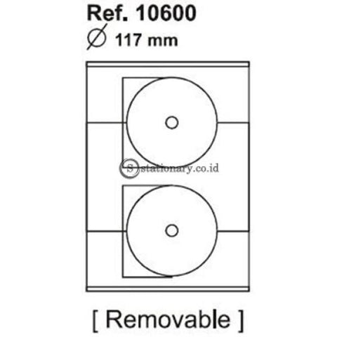 Apli Label Removable Mega Cd/dvd 50 Unit #10600 Office Stationery