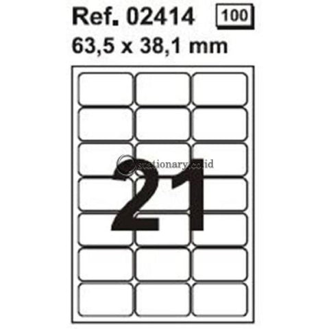 Apli Label White Paper 63.5 X 38.1Mm 2100 Unit #02414 Office Stationery