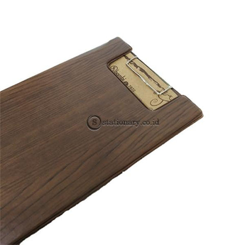 Bambi Clipboard Bill Holder Brown Wood #7072Bw Office Stationery