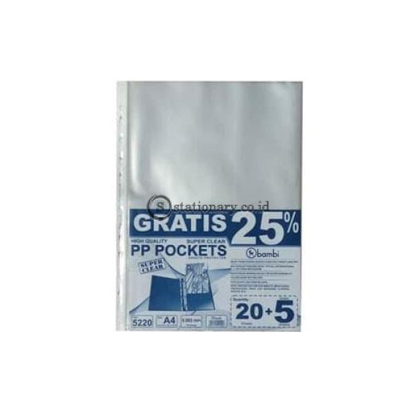 Bambi Document Pocket A4 (Isi 20 Lbr) #5220 Office Stationery