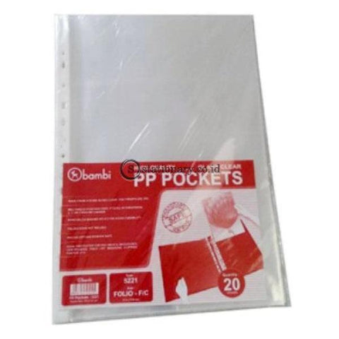 Bambi Document Pocket Folio (Isi 20 Lbr) #5221 Office Stationery