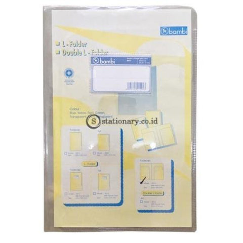 Bambi Double L Folder With Label Folio 5013 Office Stationery