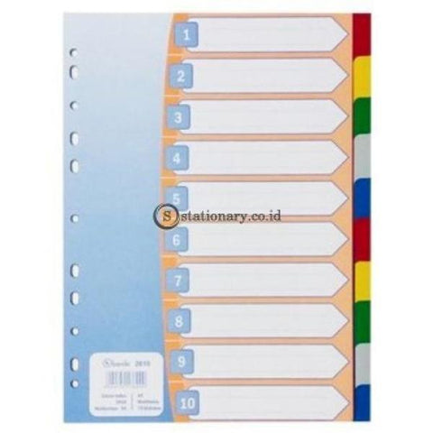 Bambi Index Divider Plastik A4 10 Warna #2610 Office Stationery Promosi