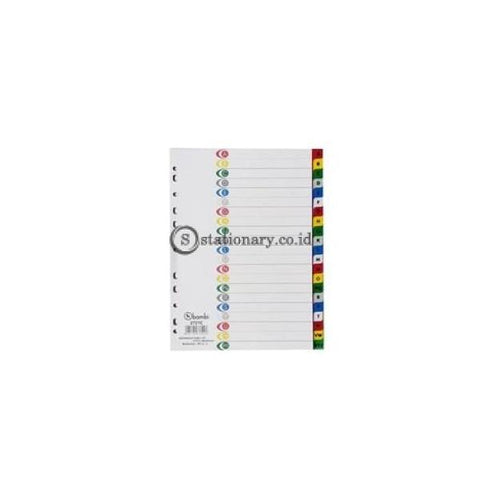 Bambi Index Divider Rigid Pvc A4 Alphabetical A-Z Warna Colourful #2721C Office Stationery Promosi