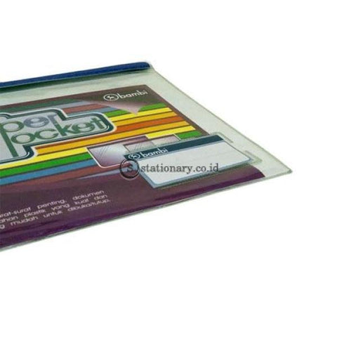 Bambi Zipper Pocket With Metal Head A4 #5176 Office Stationery