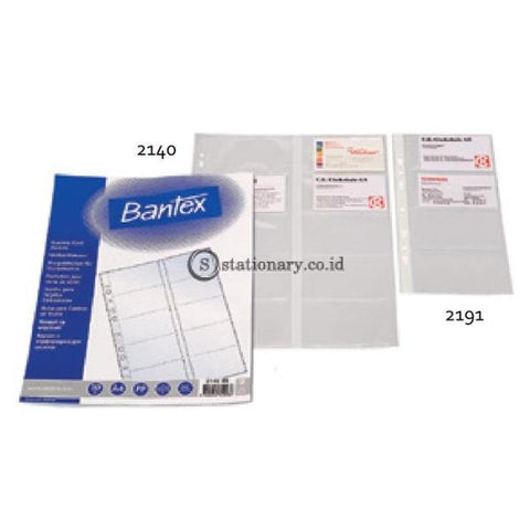Bantex Business Card Pocket A4 in Pack of 10 pcs 20 name card #2140