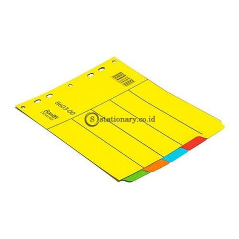 Bantex Cardboard Divider 180 X 215Mm (5 Divider) 8603 Office Stationery