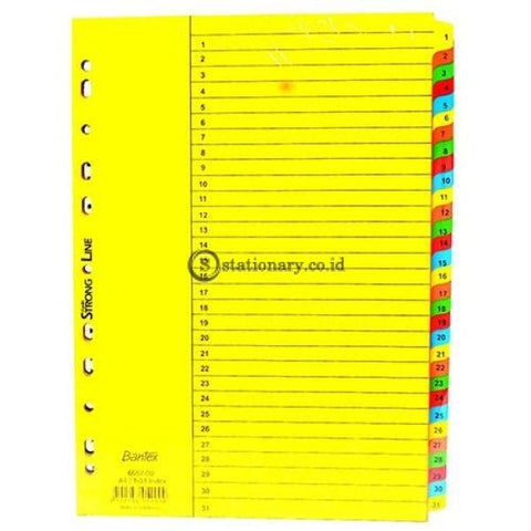 Bantex Cardboard Divider A4 1-31 (31 Pages) 6052 Office Stationery
