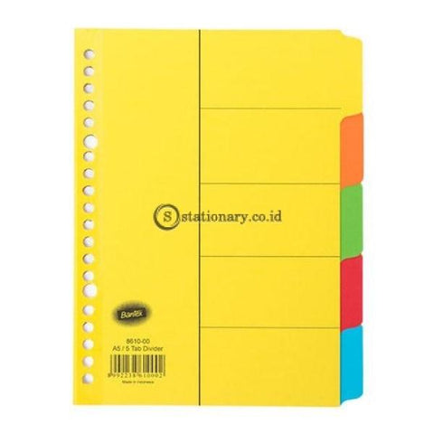 Bantex Cardboard Divider & Indexes A5 (5 pages) #8610 00