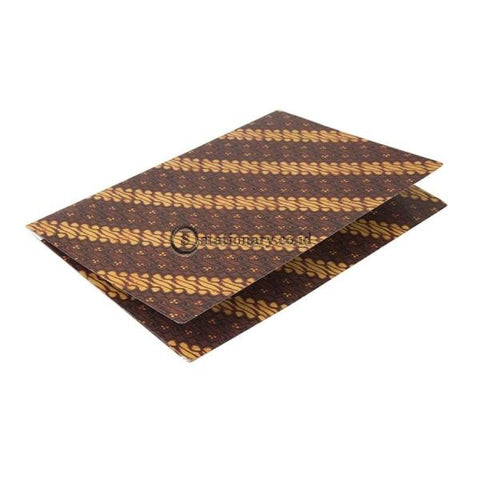 Bantex Cardboard Document File Batik Brown Folio #3455 03