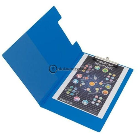 Bantex Clipboard With Cover Folio #4211 Blue - 01 Office Stationery