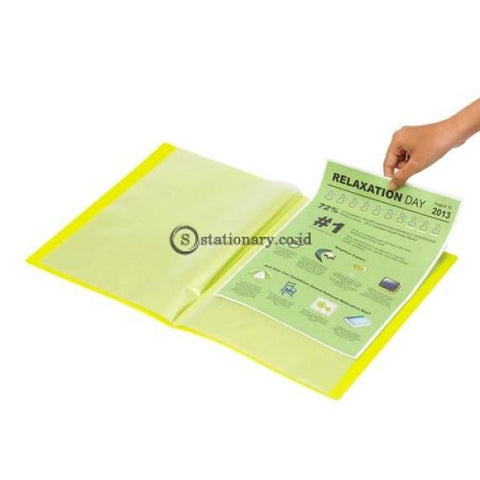 Bantex Display Book 10 Pockets A4 #3140 Lime - 65 Office Stationery