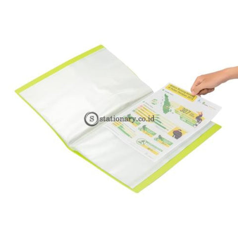 Bantex Display Book 60 Pockets Folio #3187 Lime - 65 Office Stationery