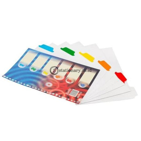 Bantex Divider 26 Holes B5 Blue Red Drops #8609 02 Office Stationery