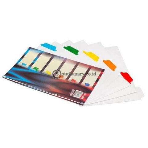 Bantex Divider 26 Holes B5 Blue Red Lines #8609 04 Office Stationery